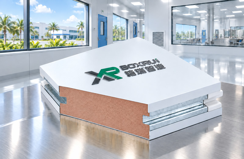Handmade Double-MgO Rock Wool Sandwich Cleanroom Panel - gallery view