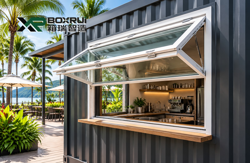 Upward-Folding Aluminum Alloy Window