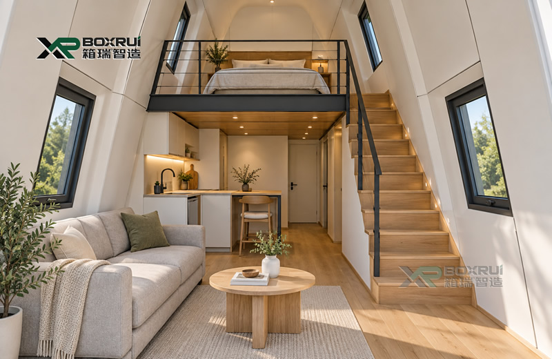 Triangular Modular Cabin - gallery view